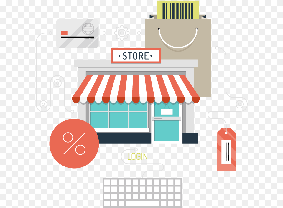 Springboard Retail Omnichannel Pos Shopper Journey In Store, Awning, Canopy, Gas Pump, Machine Free Png Download