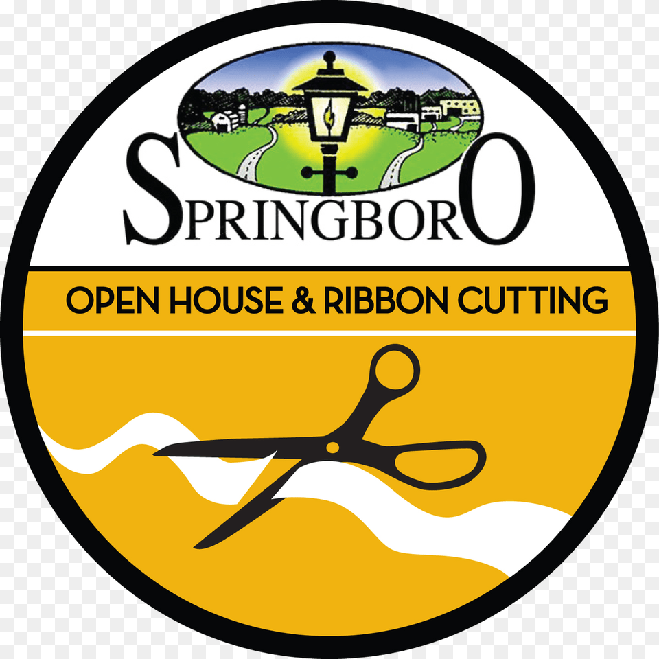 Springboro Chamber Of Commerce, Scissors, Logo Png Image