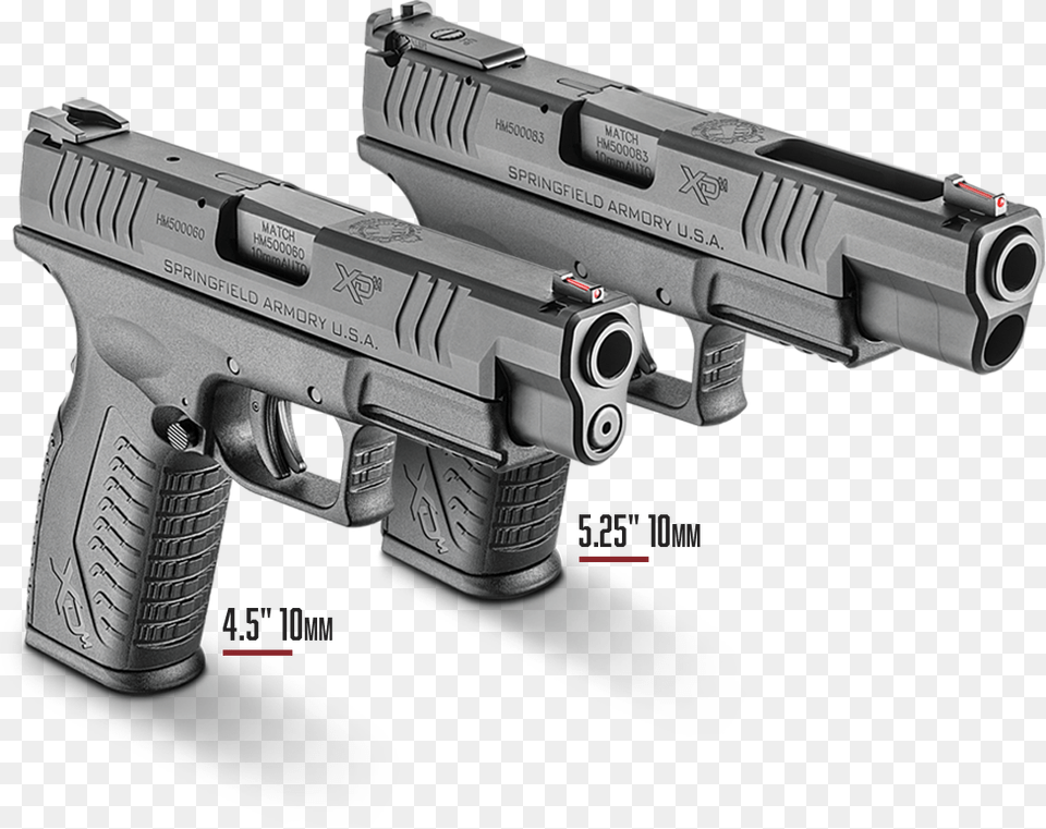 Springfield Armory Xd M Osp Pistol, Firearm, Gun, Handgun, Weapon Png