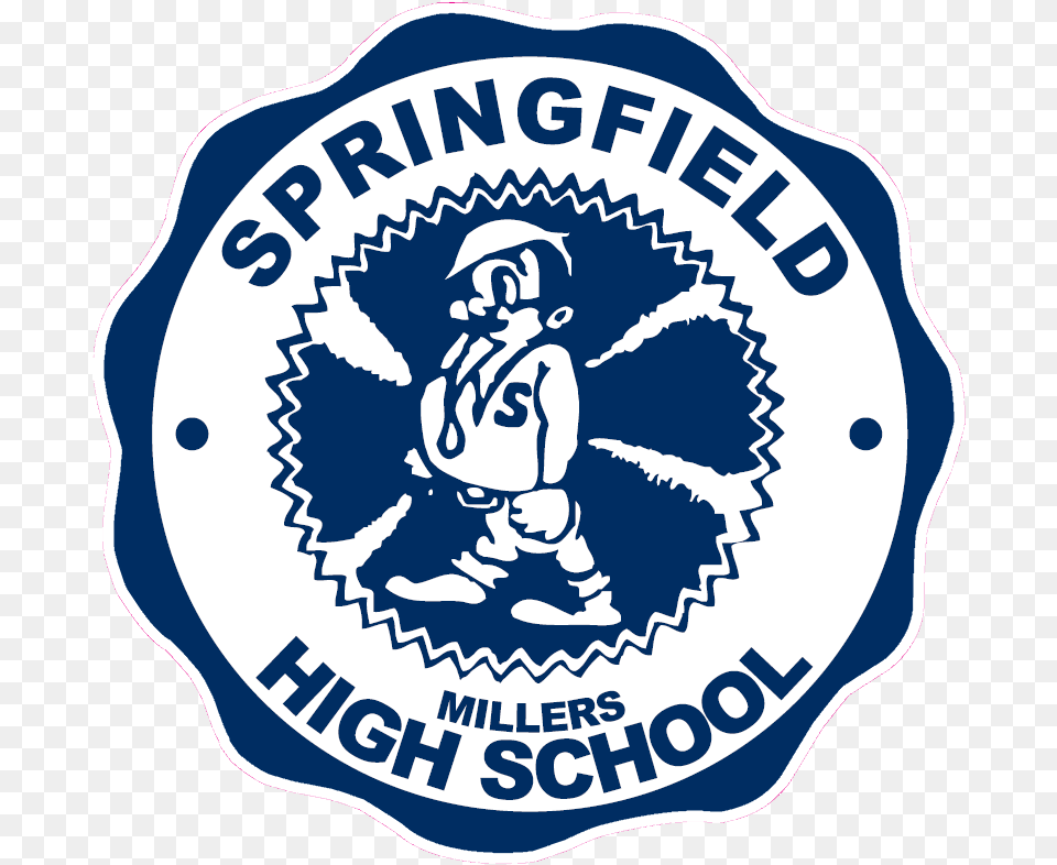 Springfield Team Home Springfield Millers Sports Springfield High School Millers, Emblem, Logo, Symbol, Person Free Png