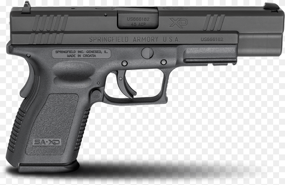 Springfield Xd Springfield Xd 45 Compact, Firearm, Gun, Handgun, Weapon Png Image