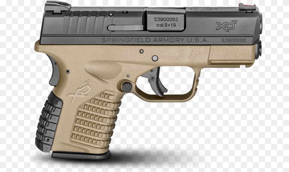 Springfield Xds 9mm Grey, Firearm, Gun, Handgun, Weapon Free Png