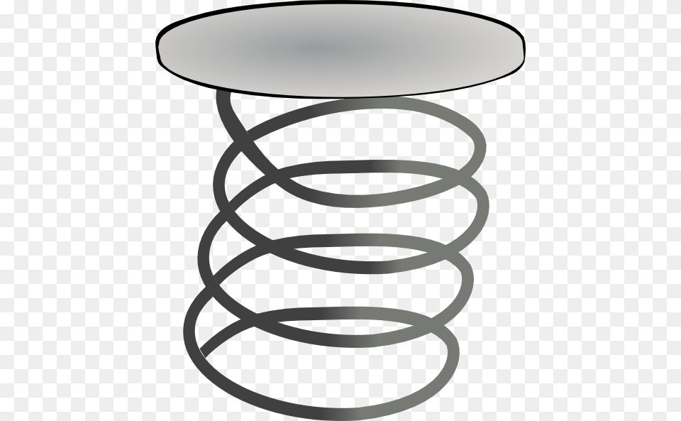 Springs Clipart Group With Items, Coil, Spiral, Furniture, Table Png Image