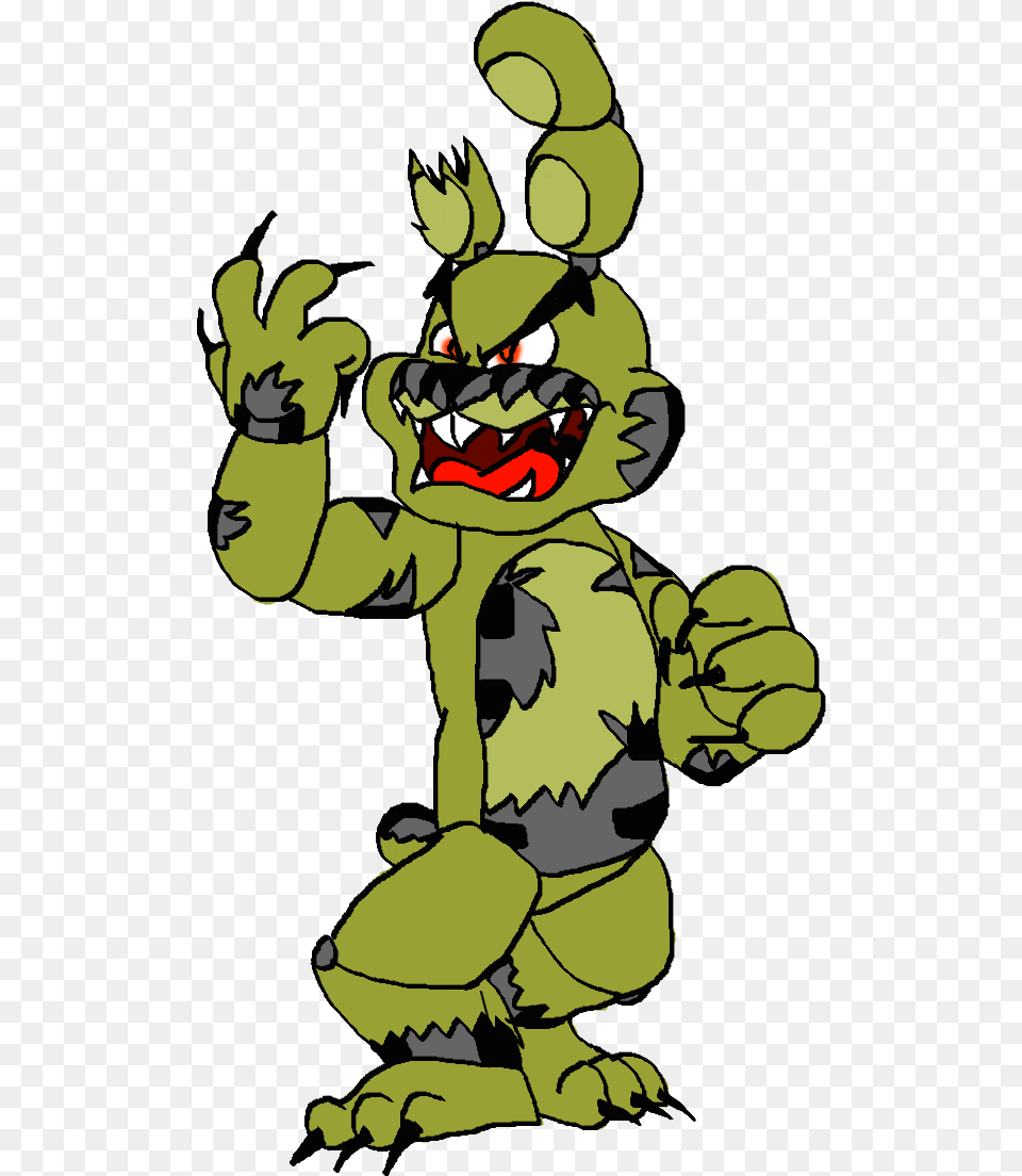 Springtrap By Pizza Cartoon, Baby, Person, Face, Head Png