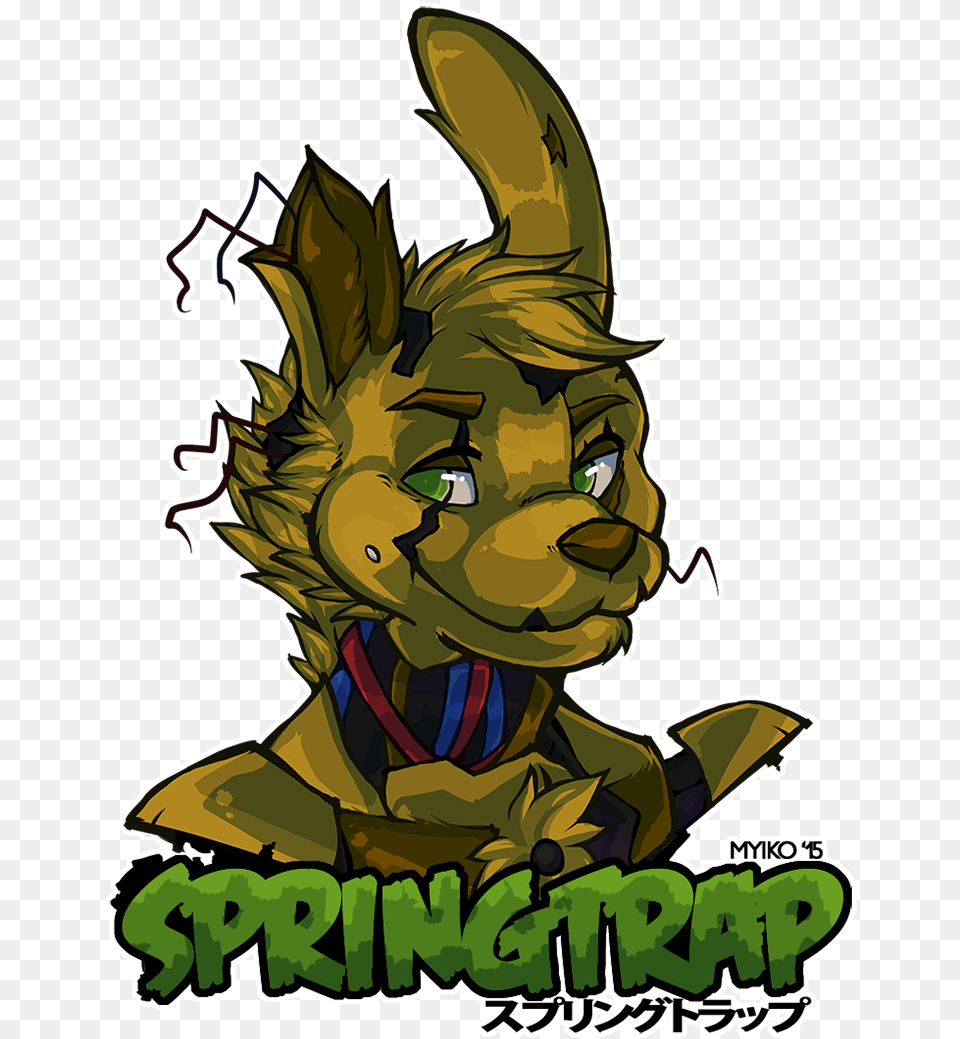 Springtrap Springtrap X Lolbit, Book, Comics, Publication, Baby Png Image