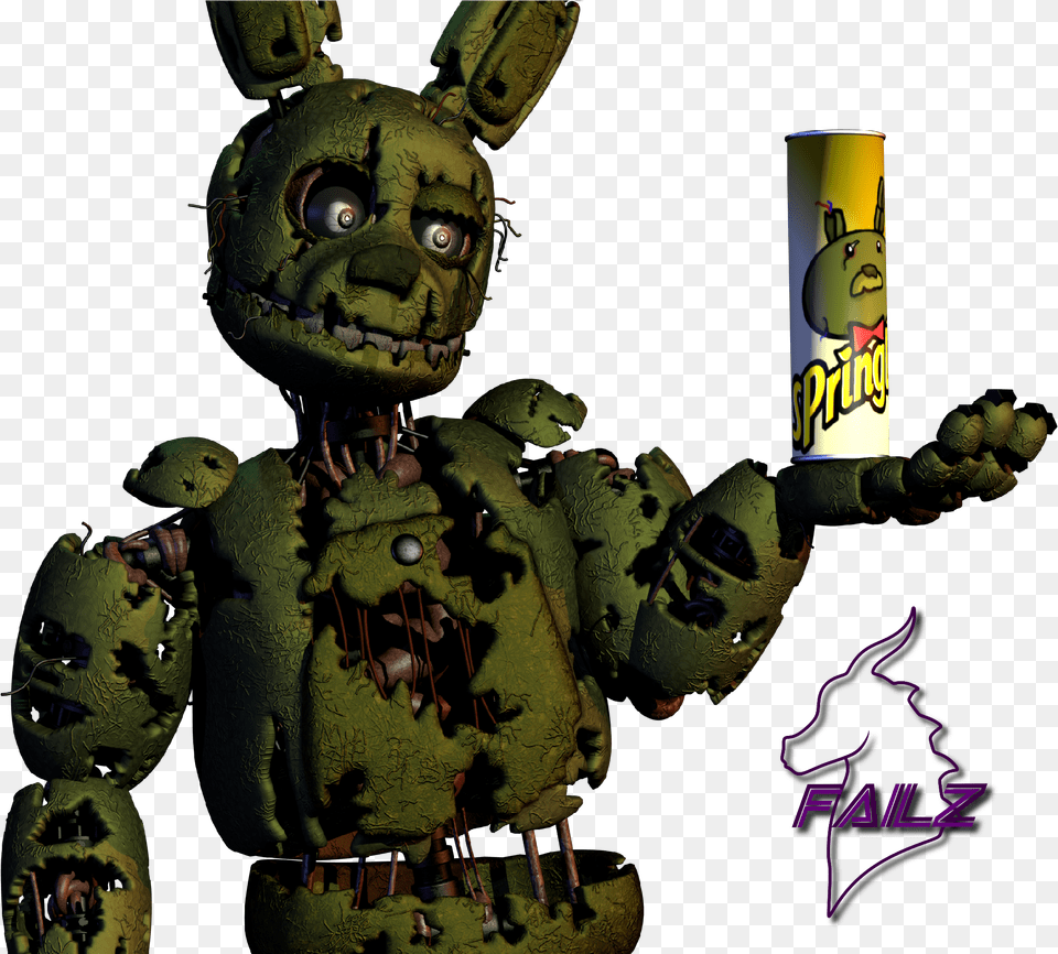 Springtrap V9 Realfailz Springtrap V9 Realfailz, Person, Face, Head Free Png Download