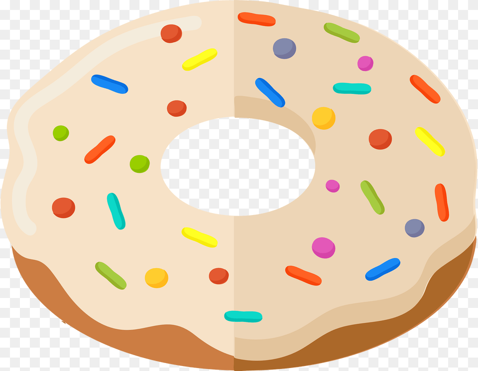 Sprinkles Clipart, Food, Sweets, Donut, Disk Free Png Download