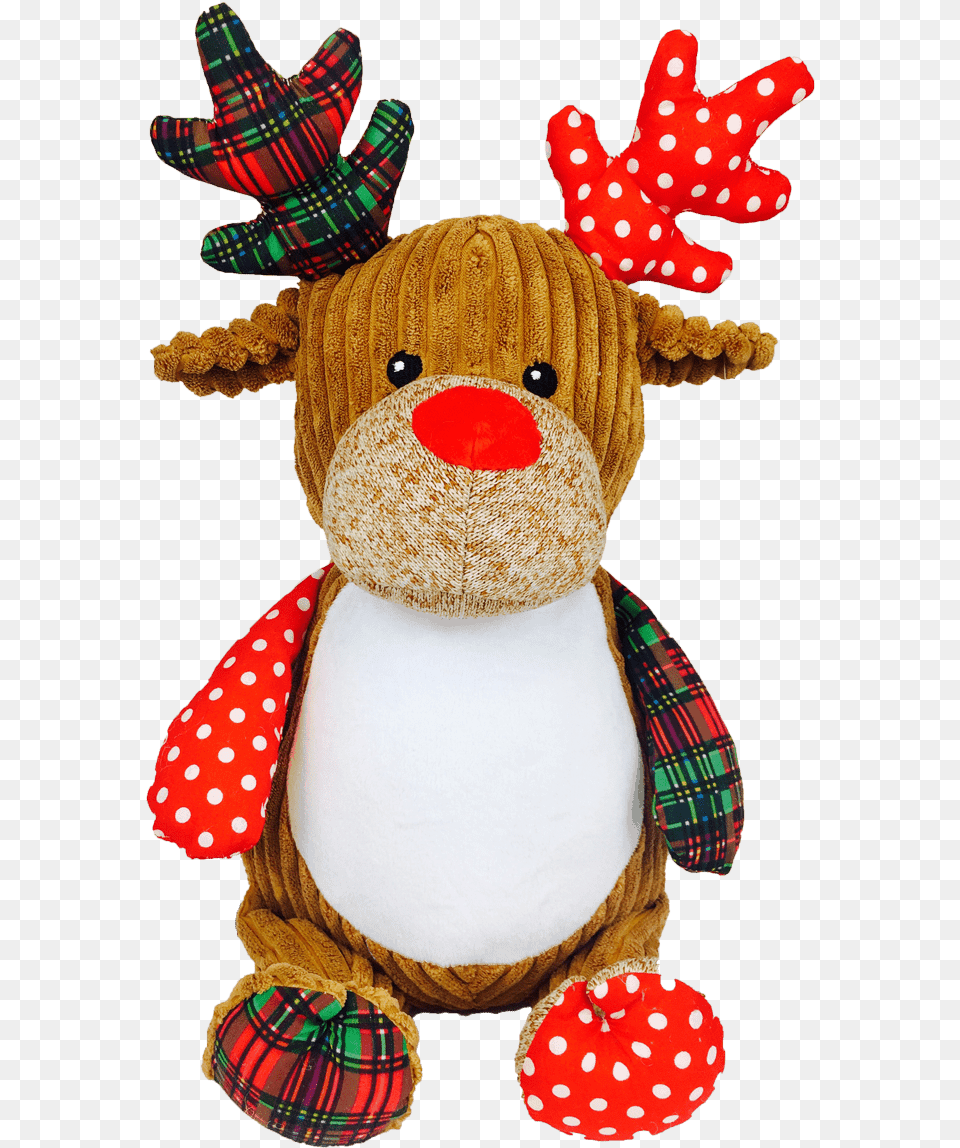 Sprinkles The Reindeer Cubbie Personalised Baby Christmas Soft Toy, Plush, Nature, Outdoors, Snow Png Image