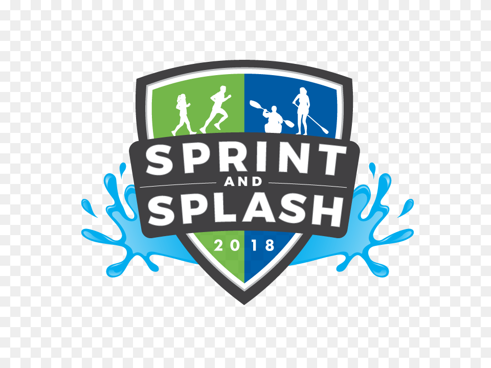 Sprint And Splash, Badge, Logo, Symbol, Person Png Image