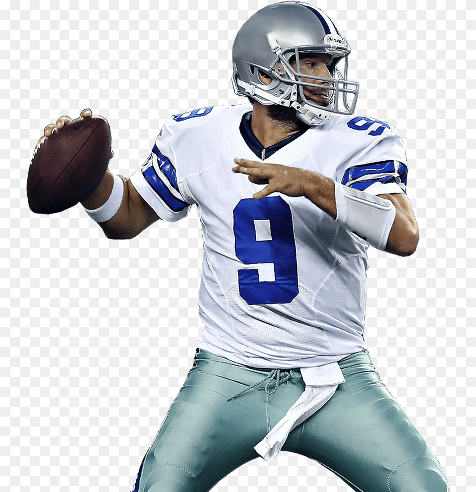 Sprint Football Tony Romo Clipart, Helmet, Sport, American Football, Playing American Football Png Image