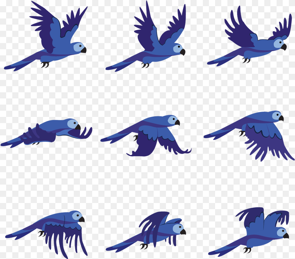 Sprite Animation Flying Bird, Animal, Fish, Parrot, Sea Life Png Image