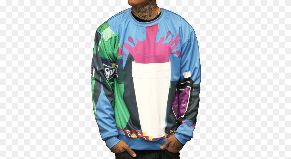 Sprite Codeine Sweater, Clothing, Coat, Jacket, Long Sleeve Png