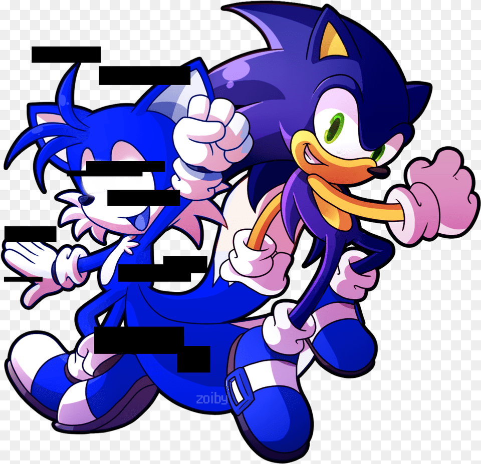 Sprite Redraw Tails And Sonic By Zoiby D83r8m1 Sonic And Tails Sprite, Book, Comics, Publication, Baby Free Transparent Png