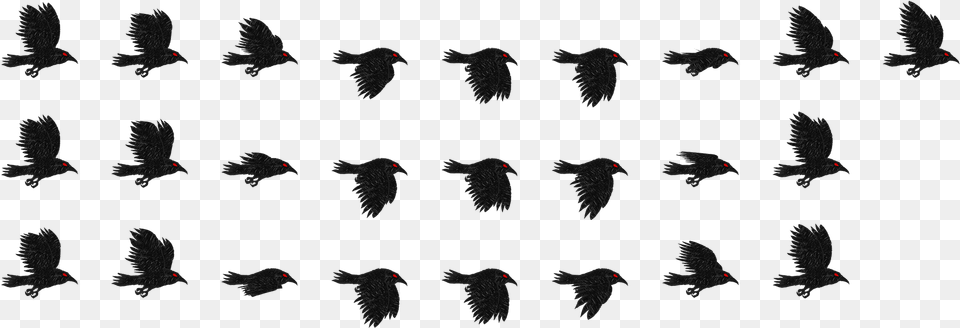 Sprite Sheet Bird, Animal, Flying, Silhouette, Flock Png Image