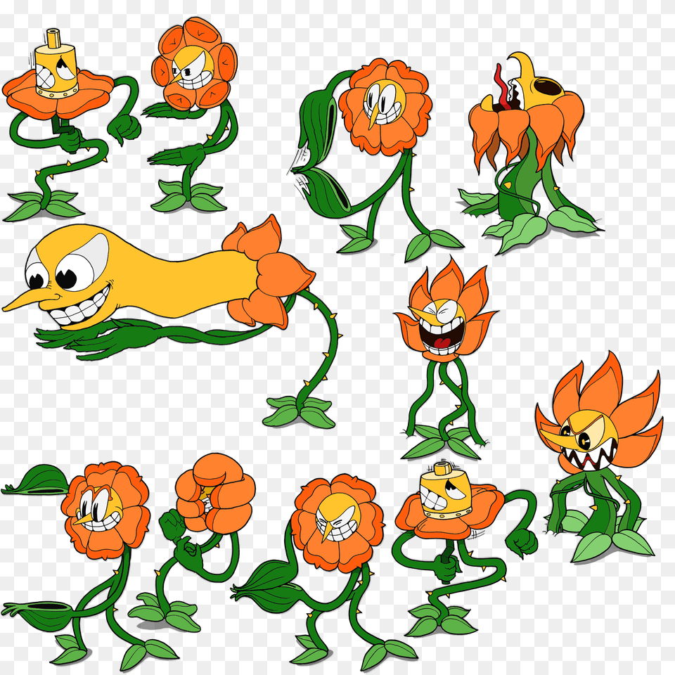 Sprite Sheet Of Cagney Carnation Cuphead Know Your Meme, Art, Graphics, Book, Comics Png