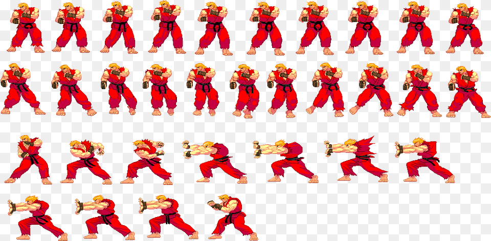 Sprite Sheet Street Fighter, Baby, Person, Martial Arts, Sport Free Transparent Png