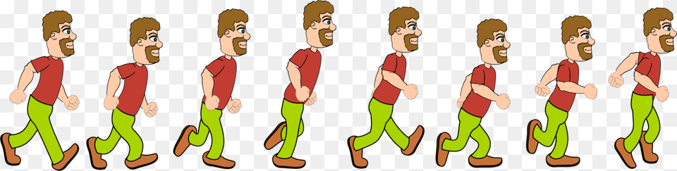 Sprite Sheet Walk Cycle, Baby, Person, Face, Head Png Image