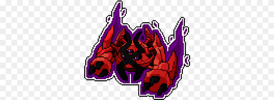 Sprites Demonic Metagross Pokcharms Language, Purple, Dynamite, Weapon, Art Png