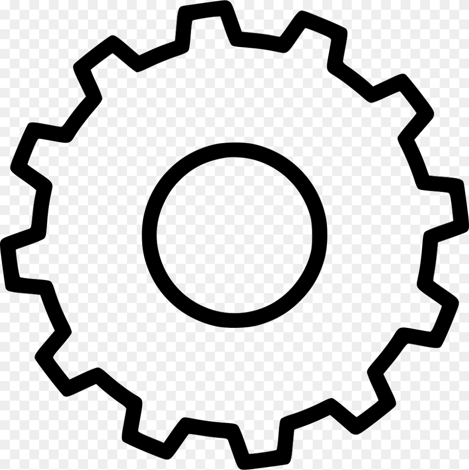 Sprocket Small Svg Icon Free Gear Black And White, Machine, Ammunition, Grenade, Weapon Png