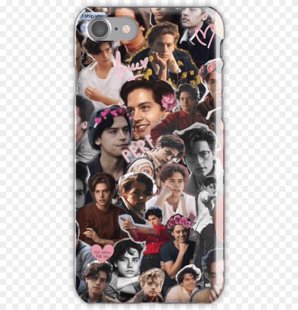 Sprouse Collage 2 39 Iphone Case By Missgg18 Collage De Cole Sprouse, Head, Face, Person, Photography Free Png