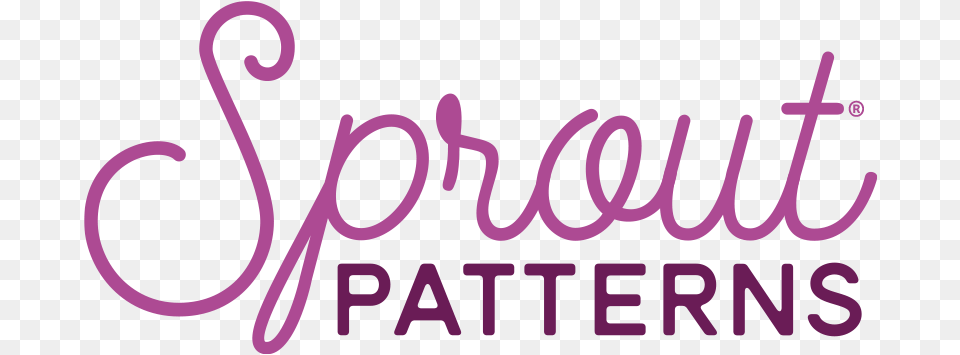 Sprout Patterns Logo Sprout Patterns, Text, Purple, Dynamite, Weapon Png