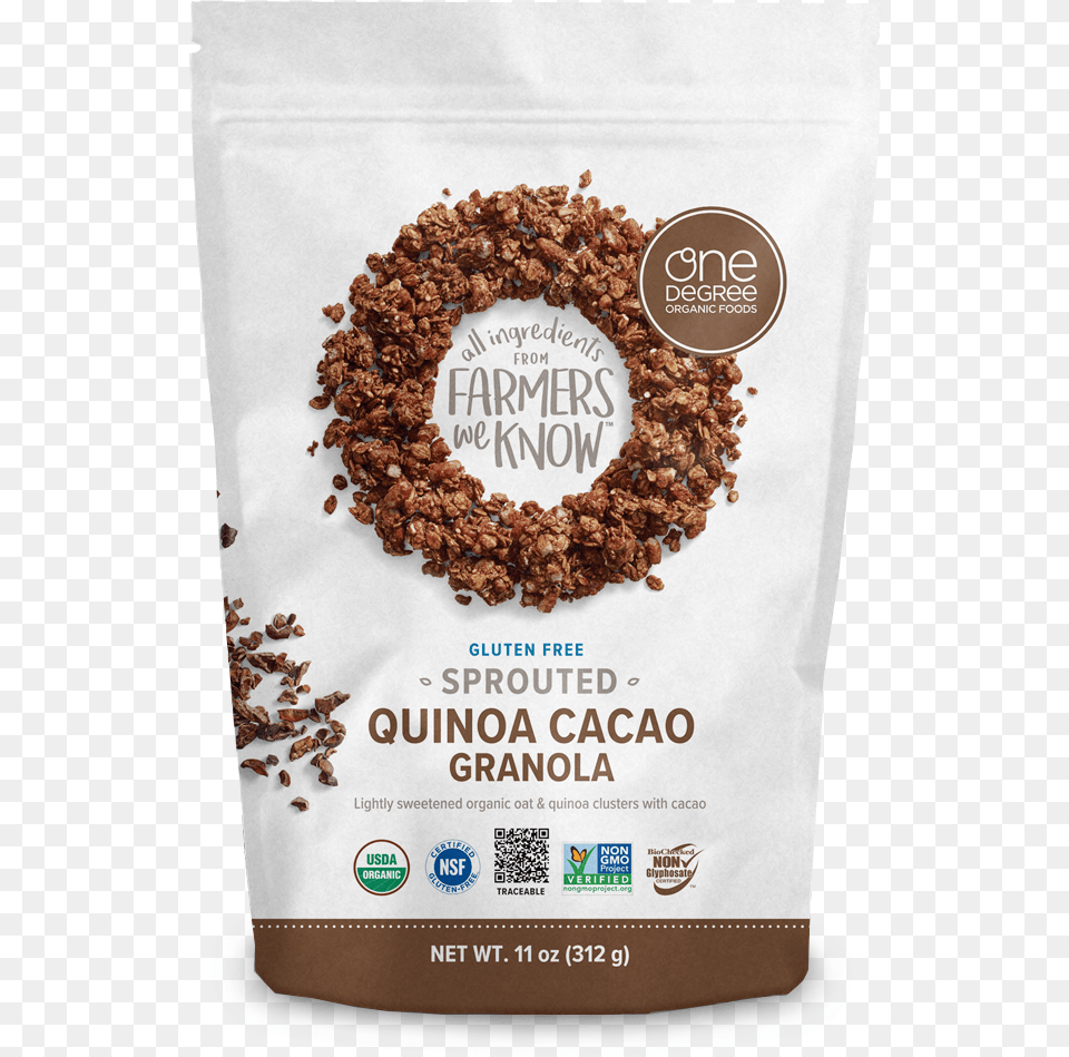 Sprouted Quinoa Cacao Granola, Food, Grain, Produce, Qr Code Free Png Download