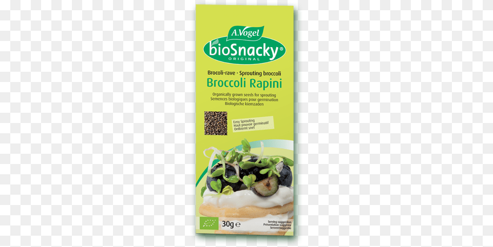 Sprouts From Organically Produced Broccoli Seeds Avogel Bio Snacky Brocolli 40 G, Advertisement, Poster, Food, Produce Free Png Download
