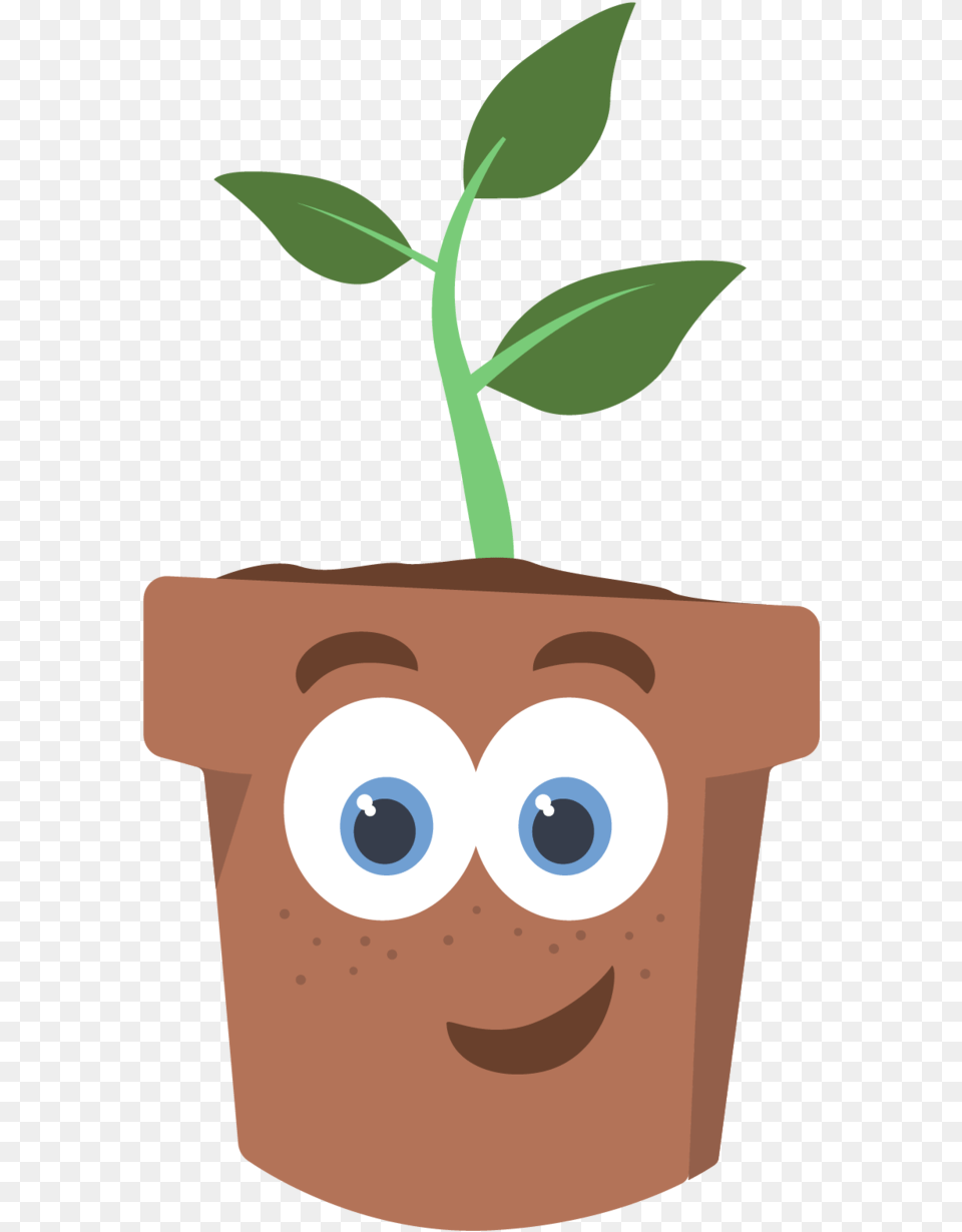 Sprouts Saplings Plant Sprout Cartoonized, Vase, Pottery, Potted Plant, Planter Png