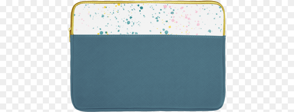 Spruce Green Laptop Sleeve With White Paint Splatter Coin Purse, Accessories, White Board Free Png Download