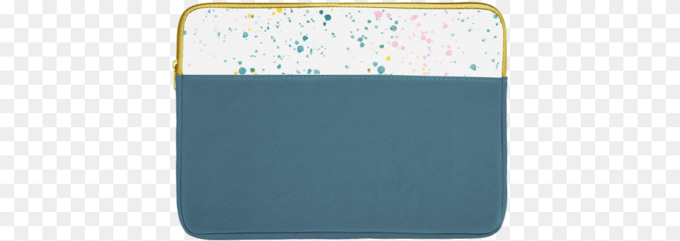 Spruce Green Laptop Sleeve With White Paint Splatter Coin Purse, White Board, Accessories Free Png Download