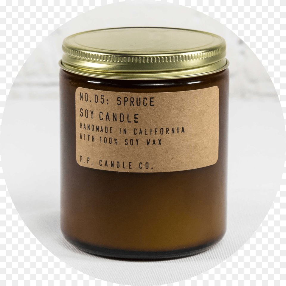 Spruce Scented Soy Candle Candle, Jar, Can, Tin, Bottle Png Image