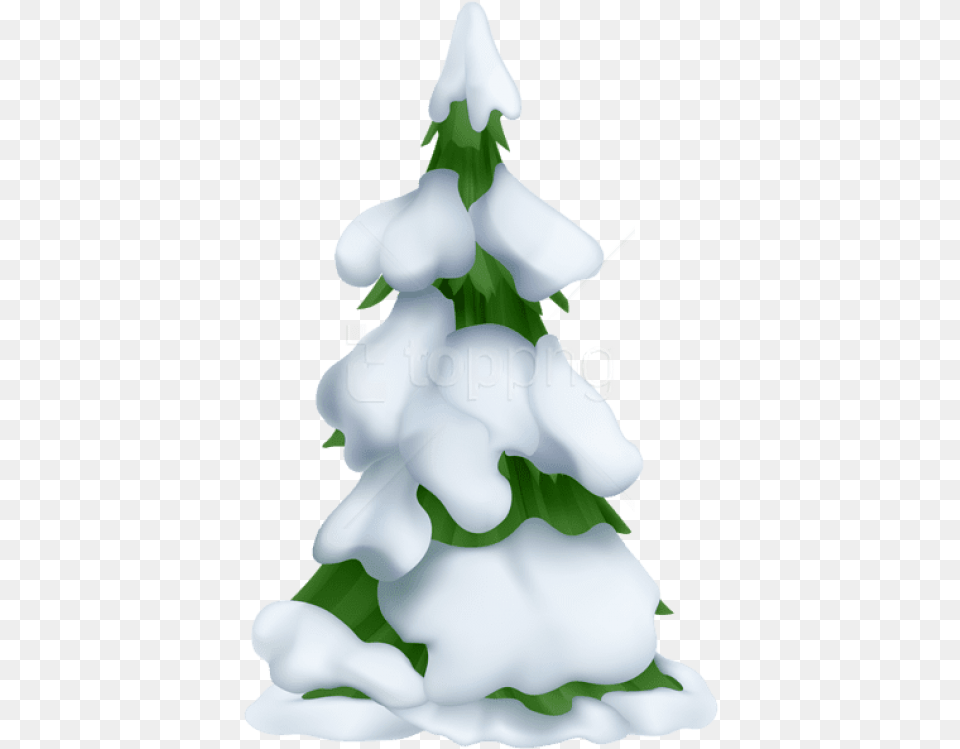 Spruce Snowy Christmas Tree Clip Art, Plant, Christmas Decorations, Festival, Snowman Free Png