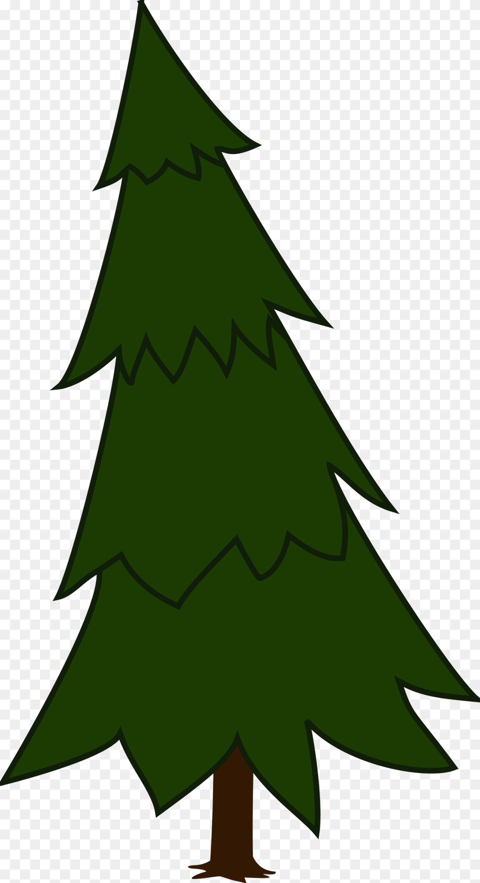Spruce Tree Silhouette Pine Tree Animated, Green, Plant, Fir, Christmas Png Image