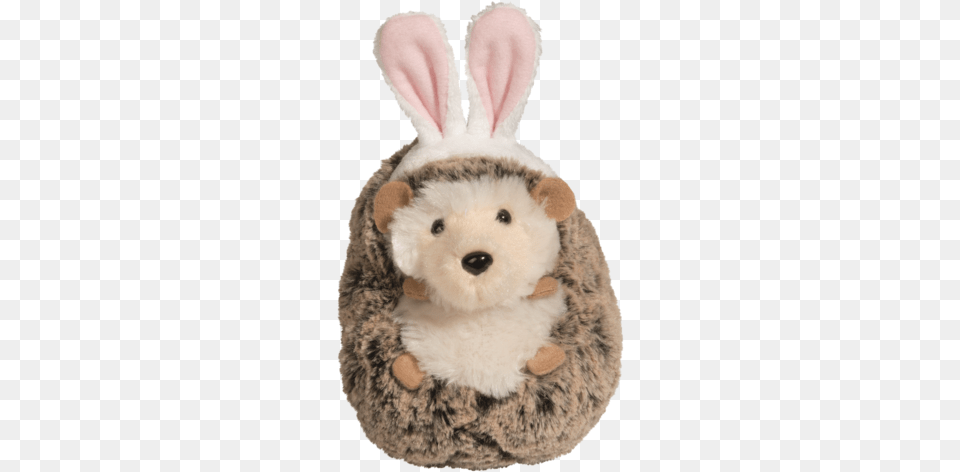 Spunky Hedgehog With Bunny Ears, Plush, Toy, Animal, Mammal Free Png