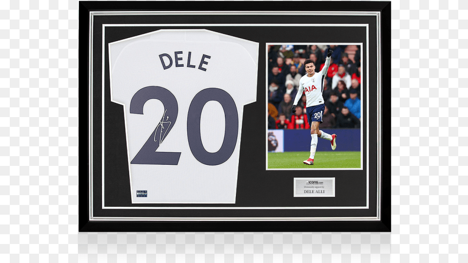 Spurs Drawing Player Real Madrid Dele Alli Signed Tottenham Hotspur Shirt 2017 2018, Person, People, Boy, Teen Png