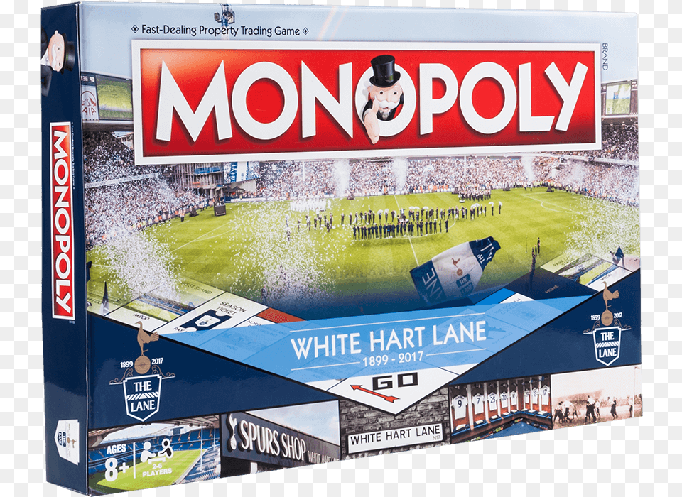 Spurs Monopoly, Advertisement, Person, Poster, Stadium Free Png