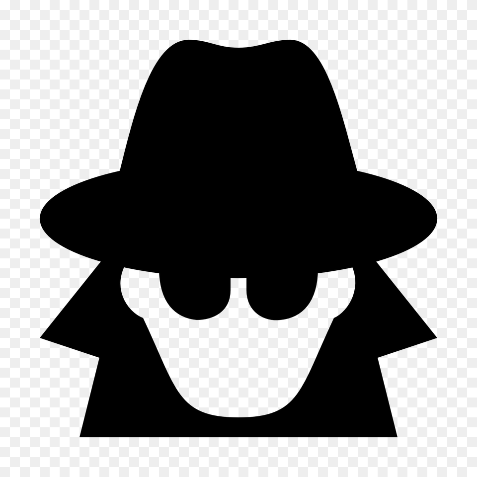 Spy, Clothing, Hat, Stencil, Silhouette Png