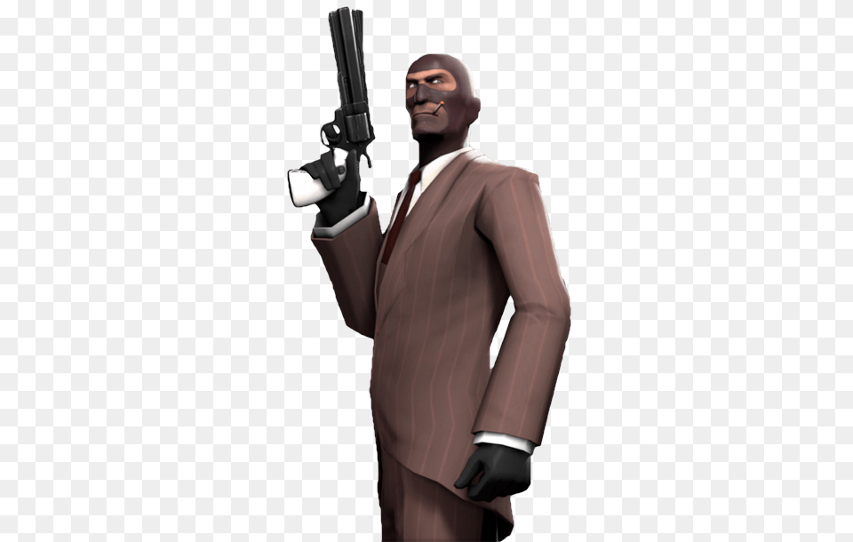 Spy, Weapon, Suit, Handgun, Gun Png