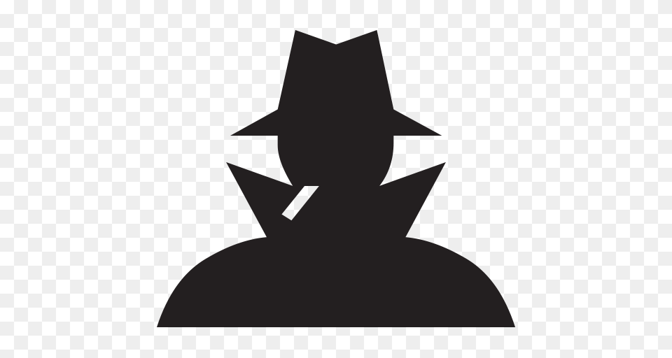 Spy, Silhouette, Clothing, Hat, Person Png Image