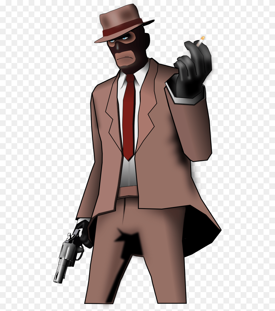Spy, Weapon, Suit, Handgun, Gun Png Image