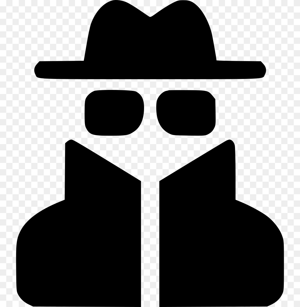 Spy, Clothing, Hat, Stencil, Cowboy Hat Free Png Download
