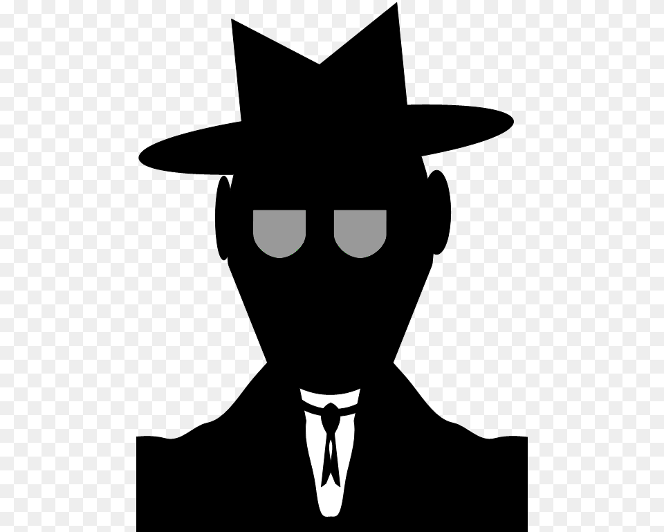 Spy, Stencil, Silhouette, Clothing, Hat Free Png Download