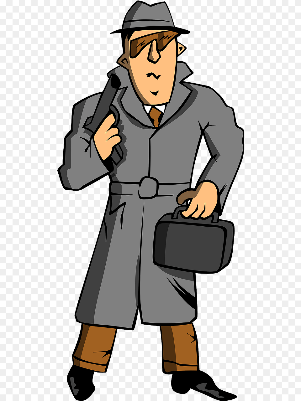 Spy Clip Art, Clothing, Coat, Person, Male Free Png Download