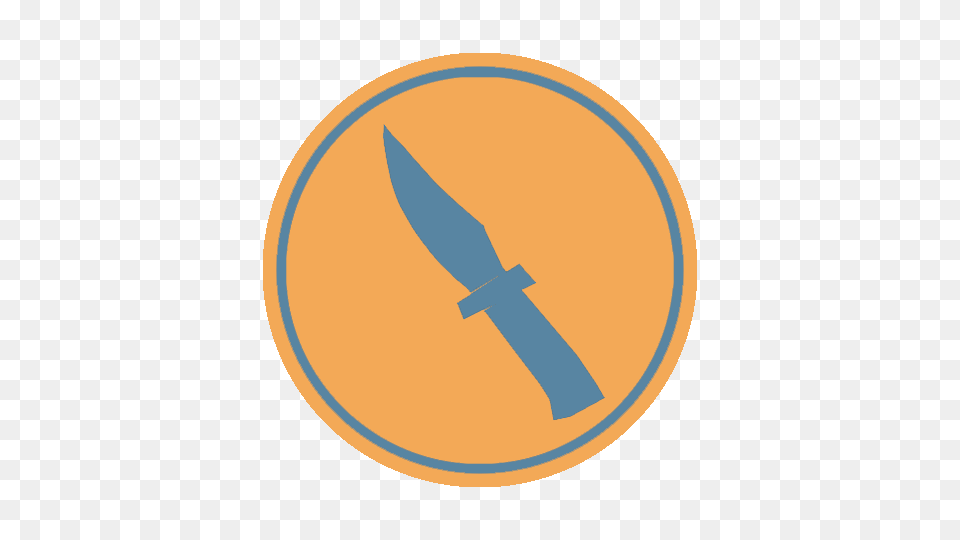 Spy Emblem Blu, Blade, Dagger, Knife, Weapon Png Image