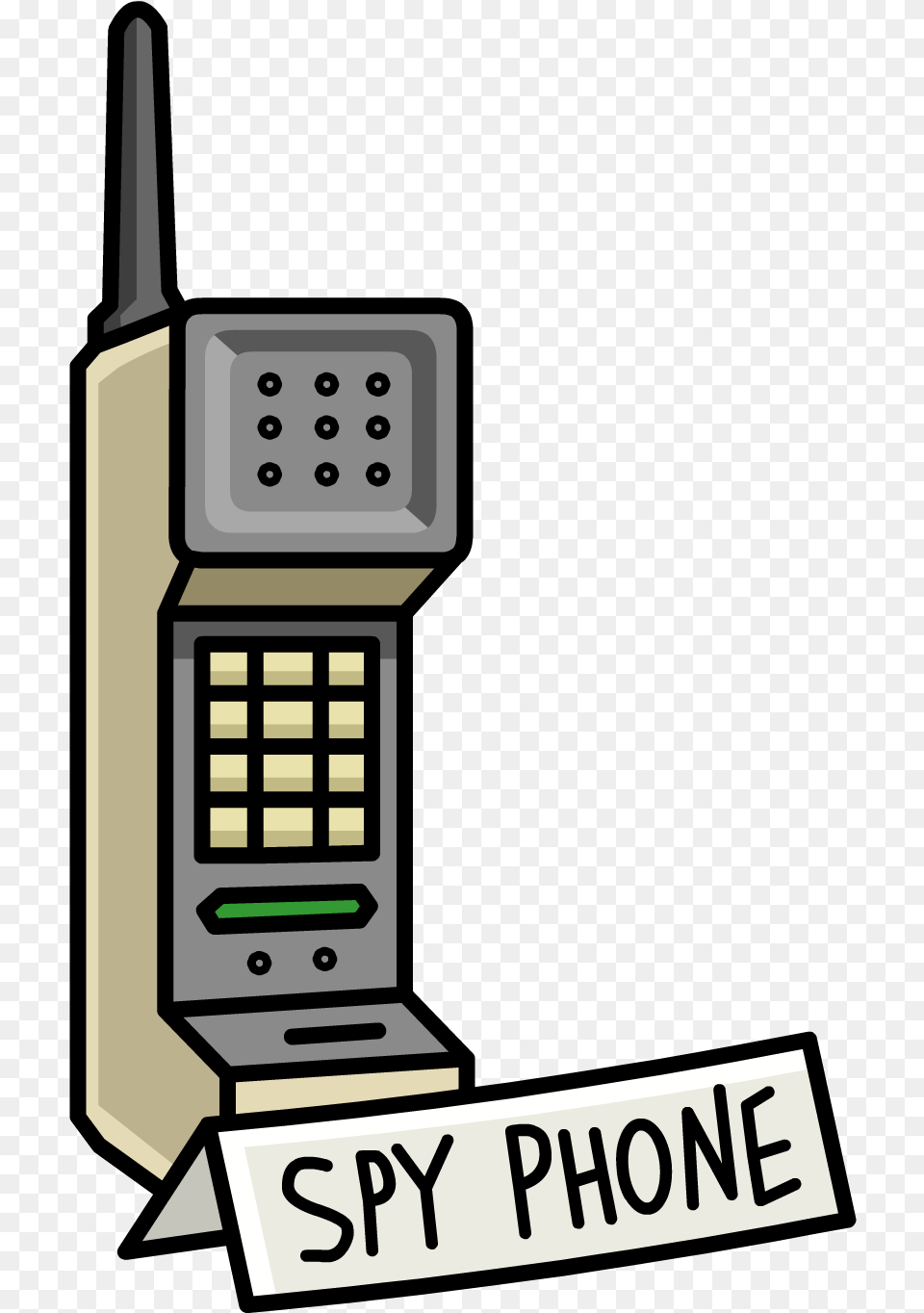 Spy Phone Clipart Image Motorola Dynatac 8000x Clipart, Electronics Free Png Download