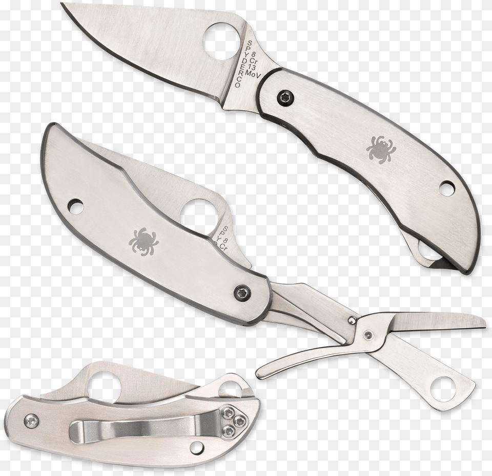 Spyderco Clipitool Bottle Opener Amp Screwdriver, Blade, Weapon, Knife, Dagger Free Png Download