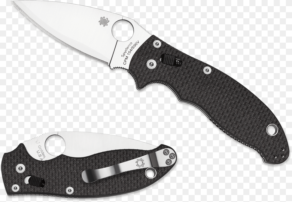 Spyderco Manix Cpm 154, Clothing, Costume, Person, Glove Png Image