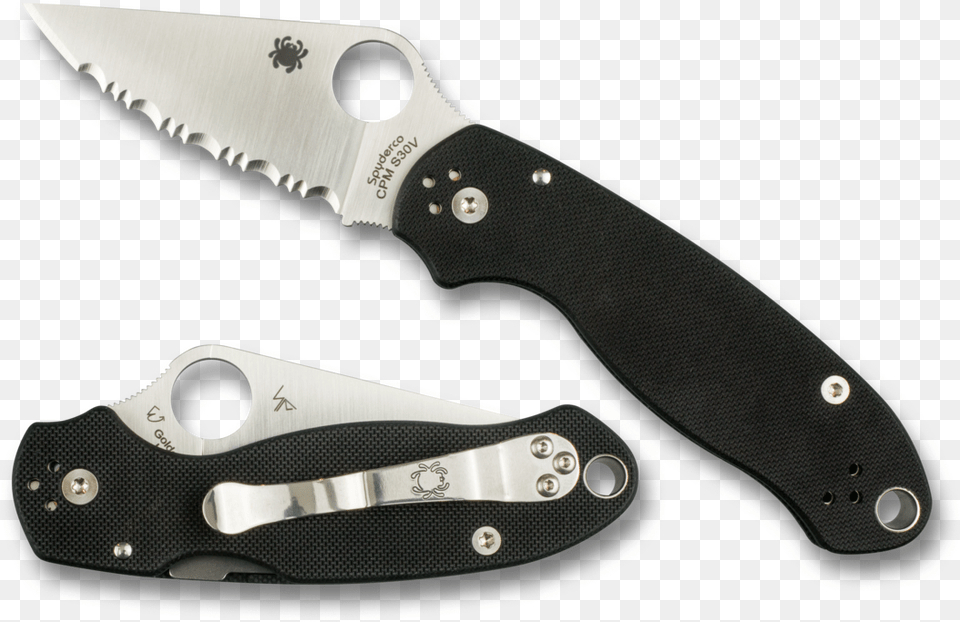 Spyderco Para, Blade, Dagger, Knife, Weapon Free Png