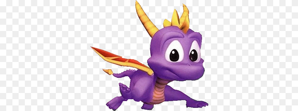 Spyro 2 Baby Spyro The Dragon, Purple, Plush, Toy Png Image