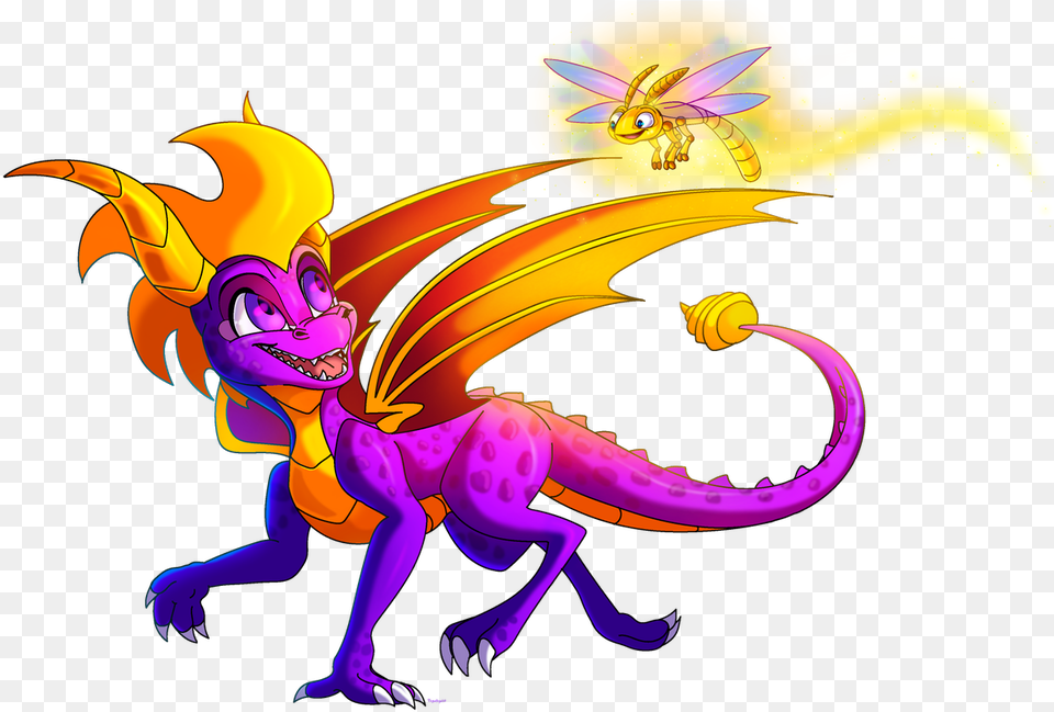 Spyro And Sparx Fan Art, Dragon, Face, Head, Person Free Png